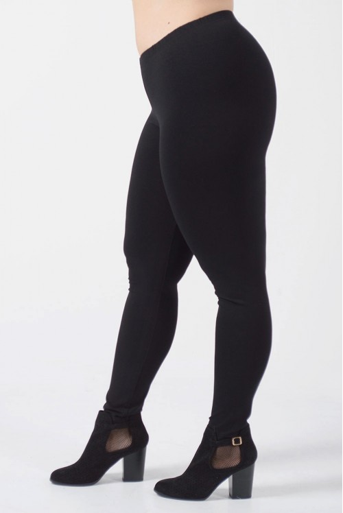 Κολάν Push up Plus Size Μαύρο