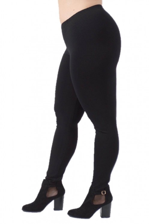 Κολάν Push up Plus Size Μαύρο