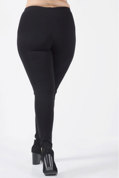 Κολάν Push up Plus Size Μαύρο