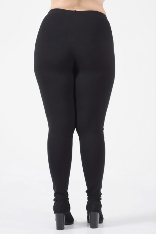 Κολάν Push up Plus Size Μαύρο