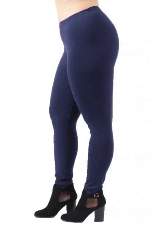 Κολάν Push up Plus Size Μπλε σκούρο