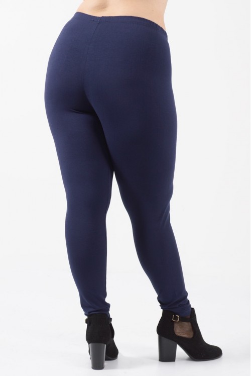 Κολάν Push up Plus Size Μπλε σκούρο