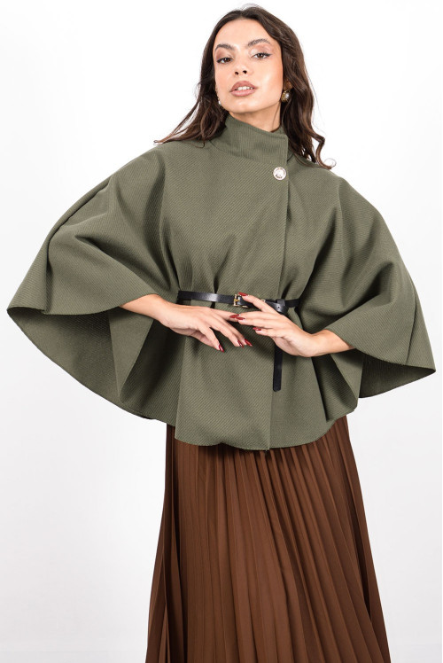 Κάπα με Ζώνη Χακί