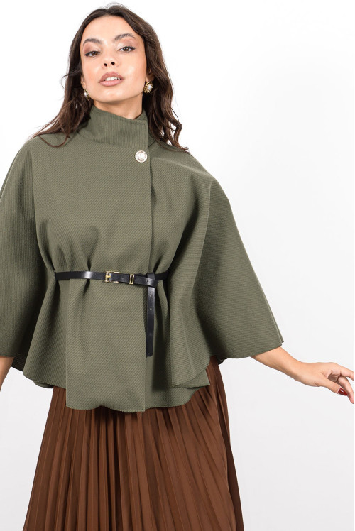 Κάπα με Ζώνη Χακί