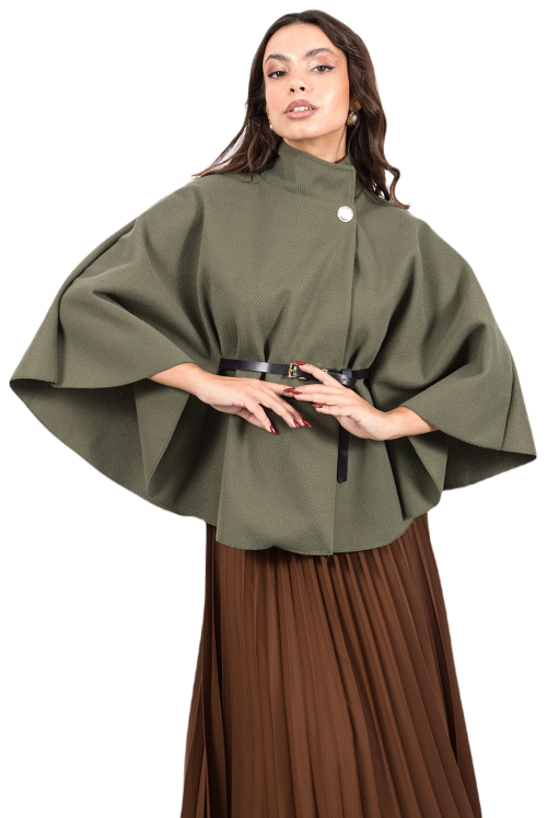 Κάπα με Ζώνη Χακί